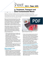 Safe Handling, Treatment, Transport and Disposal of Ebola-Contaminated Waste