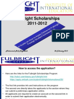 Presentation On Fulbright Application-2011-2012