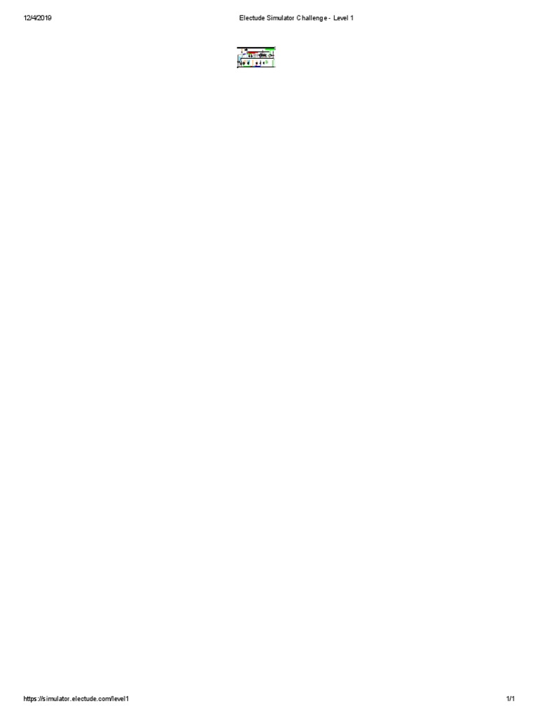 Electude Simulator Challenge Level 1 PDF