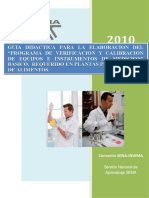 Programa de Verificacion y Calibracion de Equipos e Instrumentos de Medicion