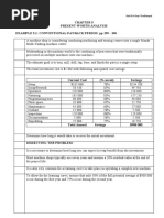 Present-Worth Analysis Example 5.1: Conventional-Payback Period: PP 195 - 196