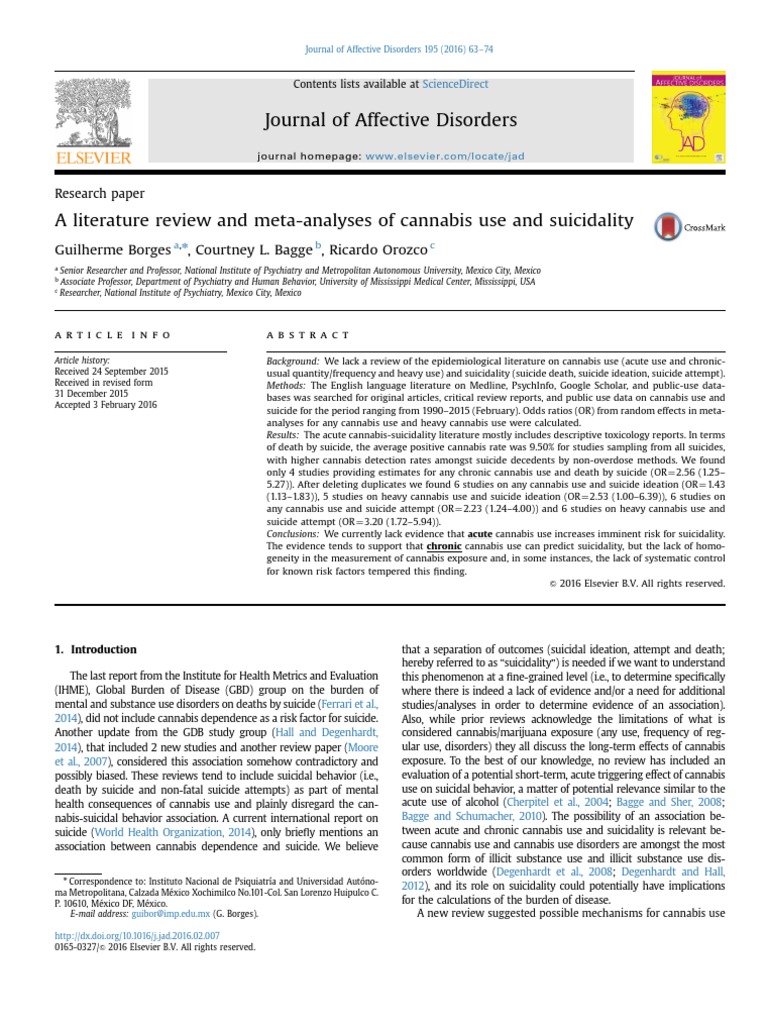 Journal of Affective Disorders Guilherme Courtney L. Bagge
