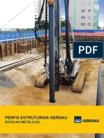 Folder Perfis Estruturais Gerdau - Estacas Metálicas