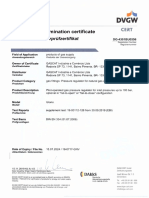 Certificado DVGW DIN 334 URANO-DG4301BU0556-English