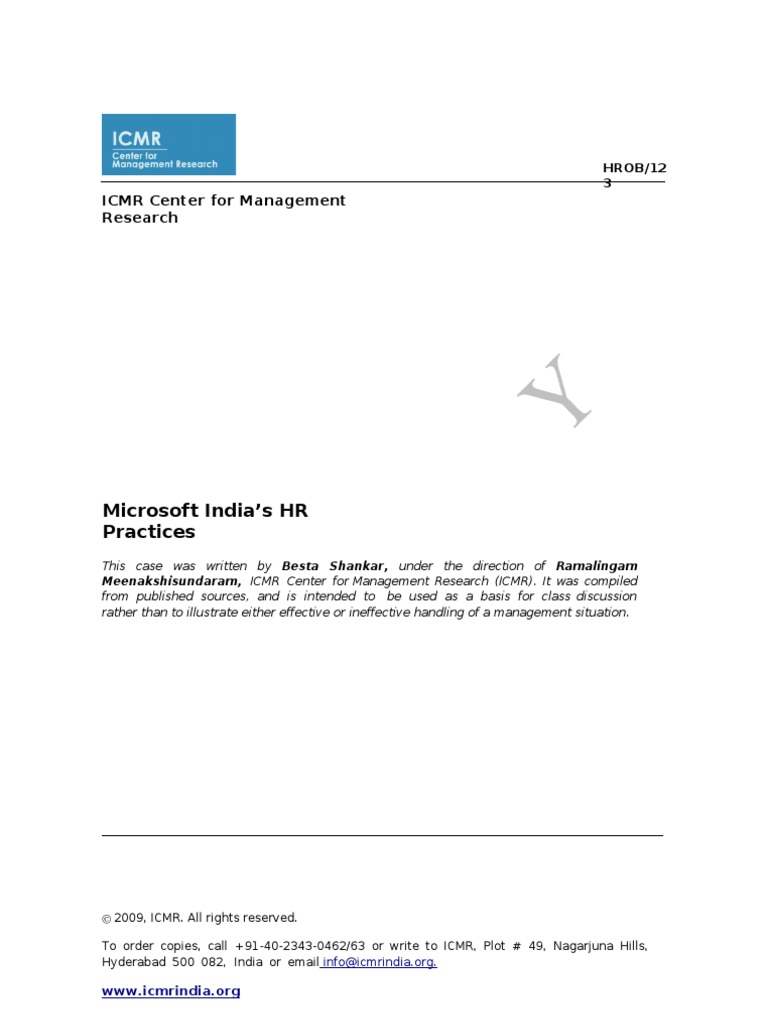 Microsoft | PDF | Human Resources | Microsoft