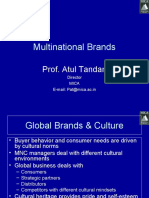 Multinational Brands: Prof. Atul Tandan