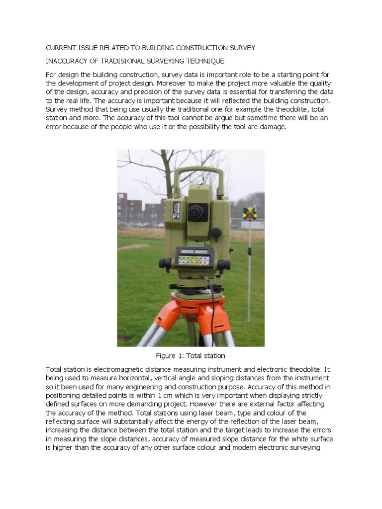 Issue Related To Building Construction Survey | PDF | Surveying ...