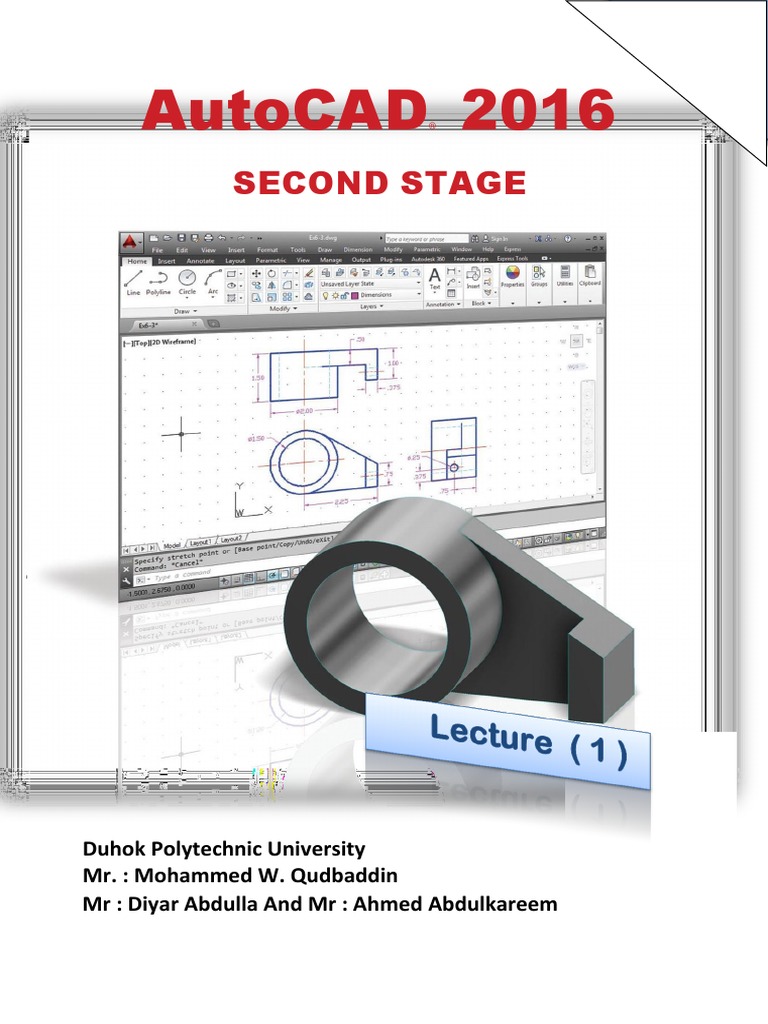 Autocad 2016: Second Stage | PDF | Auto Cad | Graphical User Interfaces