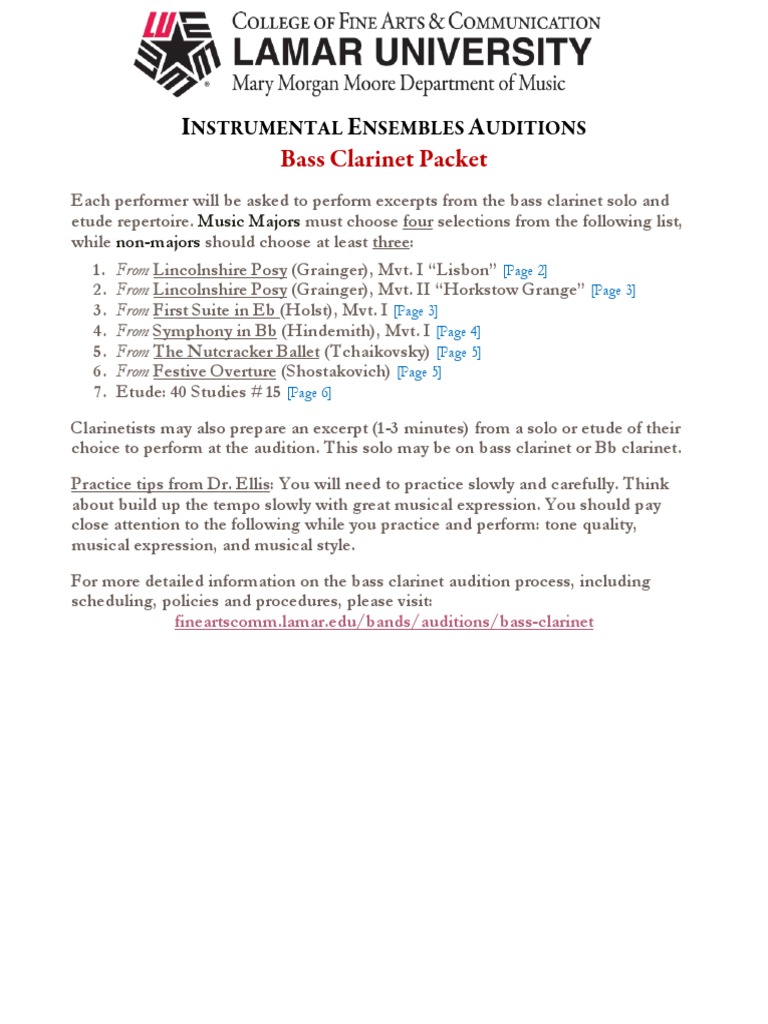 Bass Packet Nstrumental Nsembles Uditions PDF