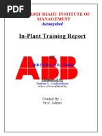 In-Plant Training Report: Rajarshi Shahu Institute of Management