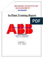 In-Plant Training Report: Rajarshi Shahu Institute of Management