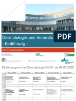 Dermatologie Und Venerologie - Einführung SS 2020 PDF