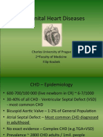 Congenital Heart Diseases: Charles University of Prague 2 Faculty of Medicine Filip Koubek