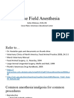 Bovine Field Anesthesia