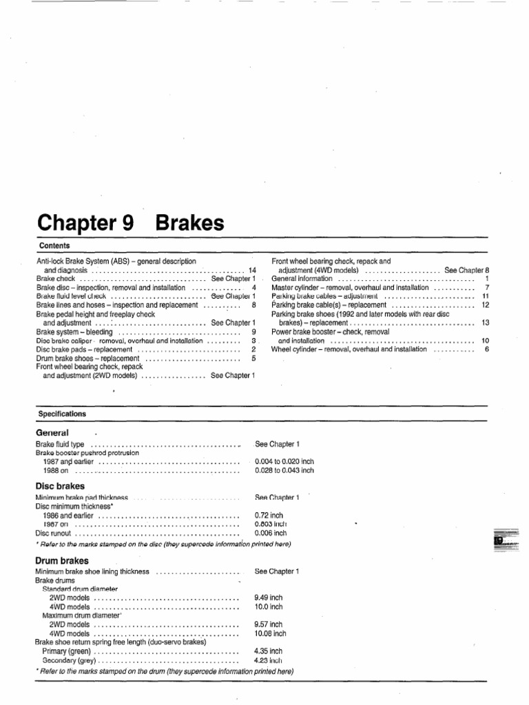 Chapter 9 Brakes | PDF | Brake | Transportation Engineering