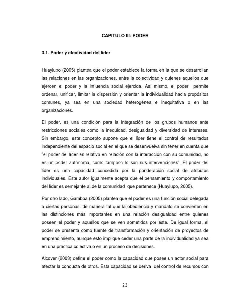 Poder y Liderazgo en Organizaciones | PDF | Liderazgo | Toma de decisiones