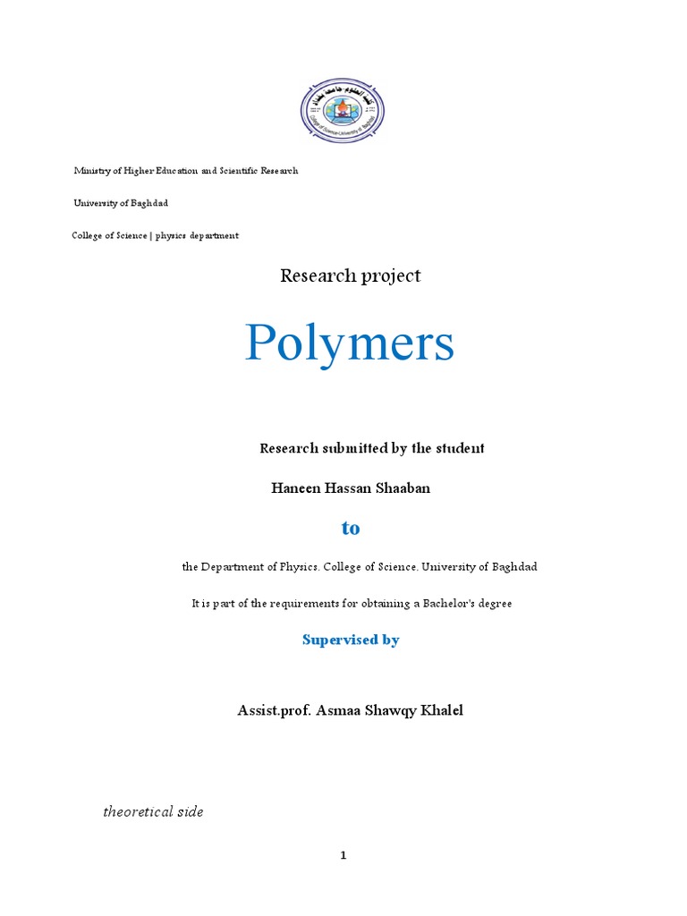 Study of Polymers and Composites | PDF | Polymers | Epoxy