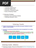 Unit Iv: Technology Transfer