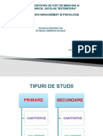 Studii Descriptive Observationale