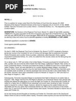 G.R. No. 188288 January 16, 2012 Spouses Fernando and Lourdes Viloria, Petitioners, Continental Airlines, Inc.