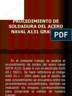Soldadura Del Acero Naval A131 AW