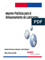 Mejores Practicas para El Manejo y Almacenamiento de Lubricantes1 Read-Only Compatibility Mode PDF