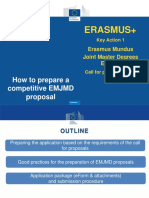Erasmus+: How To Prepare A Competitive EMJMD Proposal