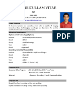 CV of Rana Babu