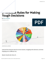 3 Timeless Rules For Making Tough Decisions