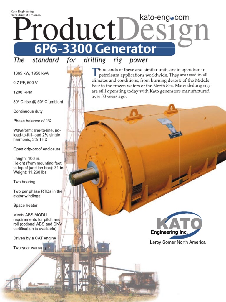 Kato 6P6 3300 PDF PDF Bearing (Mechanical) Electrical Engineering