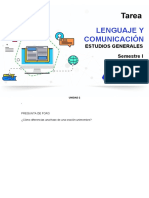 Lenguaje Y Comunicación: Estudios Generales Semestre I