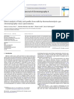 Direct analysis of fatty acid profile from milk by thermochemolysis–gas