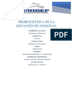 Problemática de La ROTACIÓN DE PERSONAL