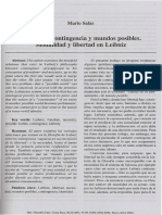 Necesidad contingencia y mundos posibles. Modalidad y libertad en Leibniz