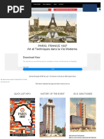 Paris, France 1937 Art Et Techniques Dans La Vie Moderne.: Download Now