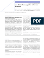 Provision of Kangaroo Mother Care: Supportive Factors and Barriers Perceived by Parents