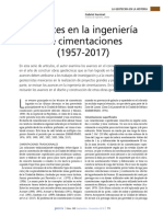 Avances en cimentaciones 1957-2017