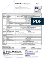 "SEKONIC" Thermohygrograph Japan: ST-50A/ ST-50M Electric Hygro-Thermograph