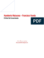 Humberto Maturana y Francisco Varela El Arbol Del Conocimiento PDF