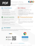 KUDO How To Join-Preparing For A Meeting