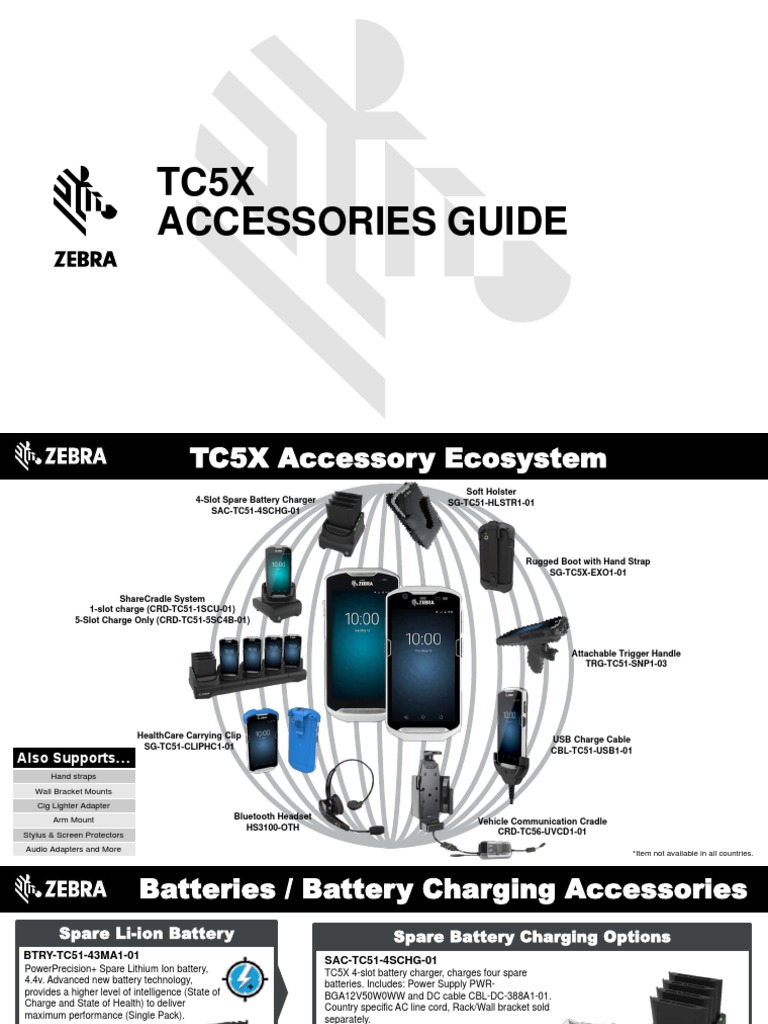 TC5X Accessories and Charging Solutions | PDF | Ac Power Plugs And ...