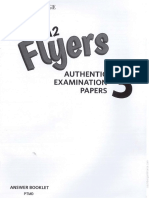 Flyers 3 Answer Booklet 2019 PDF