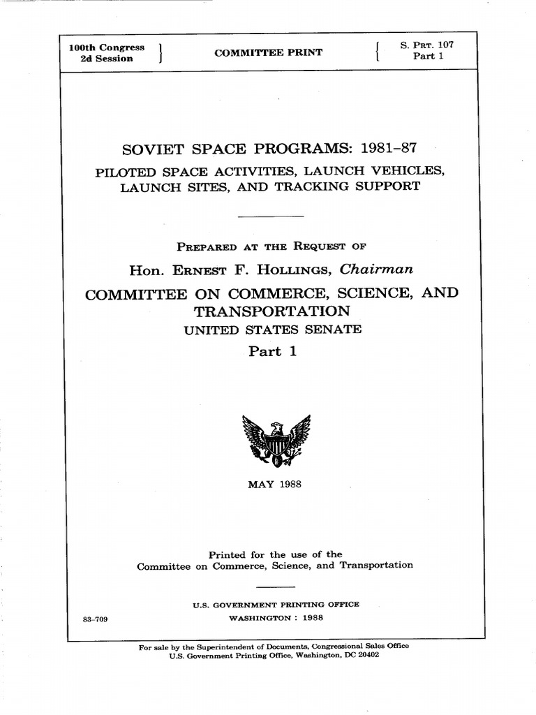 Soviet Space Program 19811987 PDF