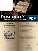 13 Vísperas Domingo XIII