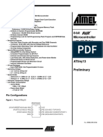 Attiny 13 Datasheet PDF