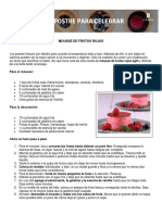 Mousse de Frutos Rojos Sabana PDF