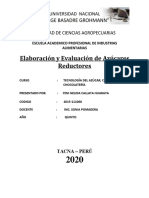 N° 1 Ela Boración y Evaluación de Azúcares Reductores