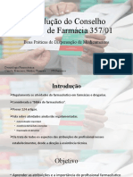 Resolução Conselho Federal 357 - Trabalho