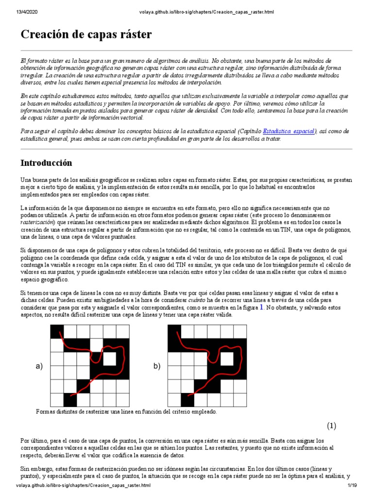 Creacion - Capas - Raster | PDF | Spline (Matemáticas) | Muestreo ...