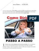 Como Dirigir Passo a Passo: 4 Dicas para Começar